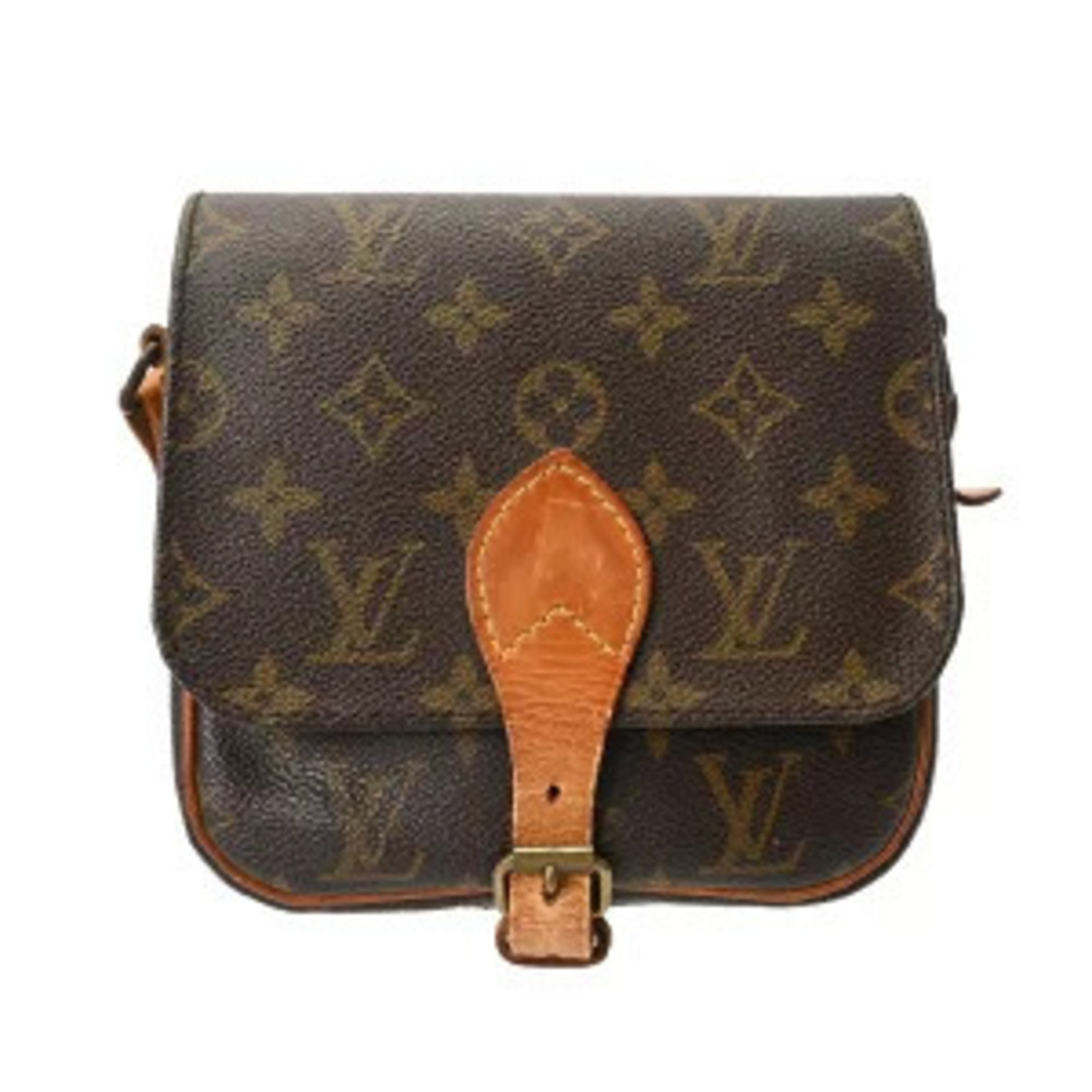 Louis Vuitton Monogram Cartouchiere Marron Canvas Shoulder Bag